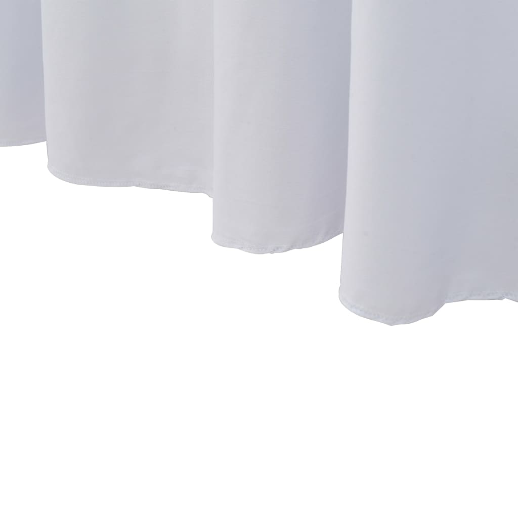 Huse de masă elastice, 2 buc., alb, 183 x 76 x 74 cm