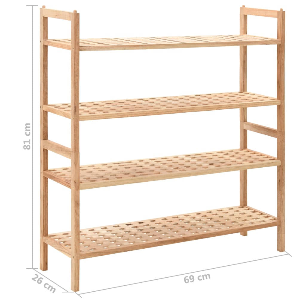 Pantofar din lemn masiv de nuc, 69 x 26 x 81 cm