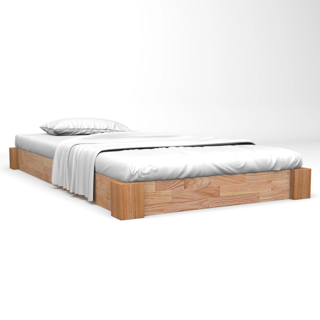 Cadru de pat, 160 x 200 cm, lemn masiv de stejar