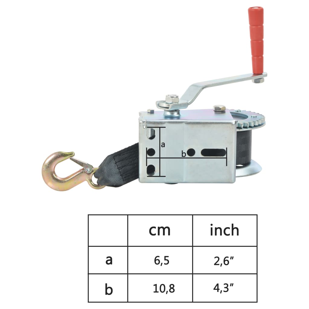 Troliu manual cu bandă, 540 kg