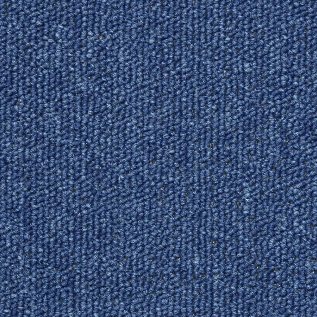 Covorașe de scări, 15 buc, albastru, 56 x 17 x 3 cm