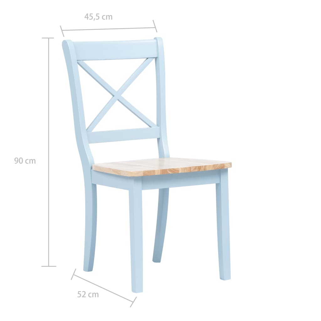 Scaune de bucătărie, 4 buc, gri și lemn deschis, lemn de hevea