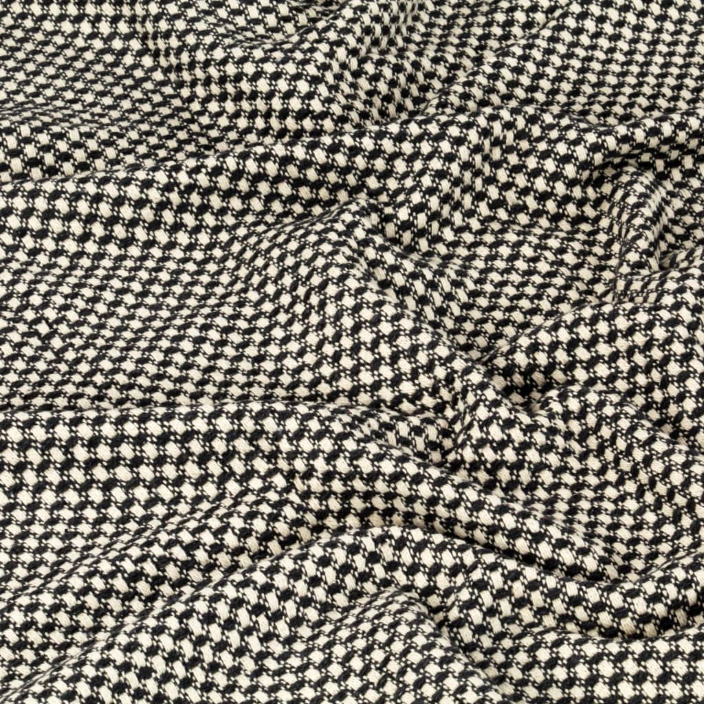 Pătură decorativă, antracit, 125 x 150 cm, bumbac