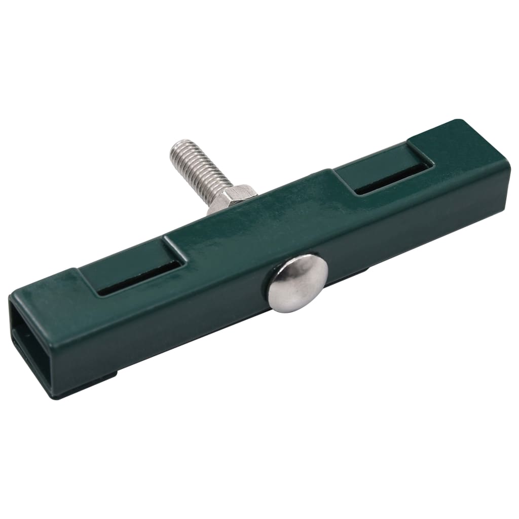 Conector în formă de U grilaj grădină, 10 seturi, verde