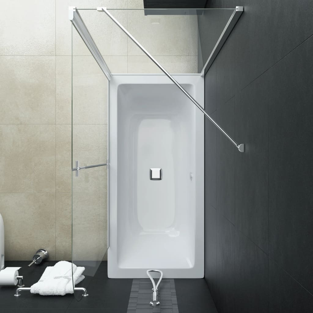 Cabină de duș dublu-pliabilă, 120 x 68 x 130 cm, ESG