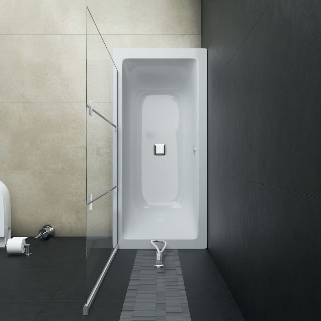 Cabină de duș pliabilă, 3 panouri, 130 x 138 cm, ESG