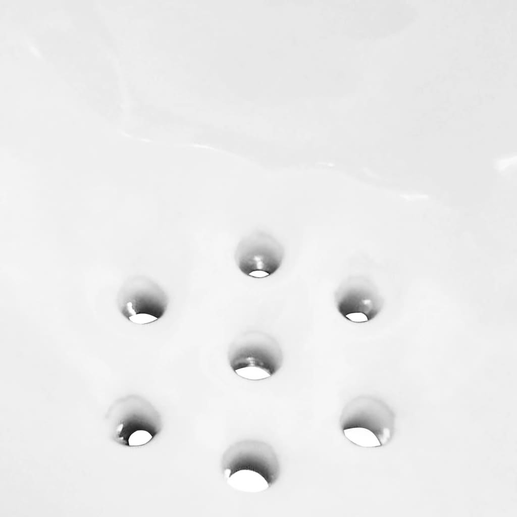 Pisoar de perete cu supapă pentru spălare, alb, ceramică
