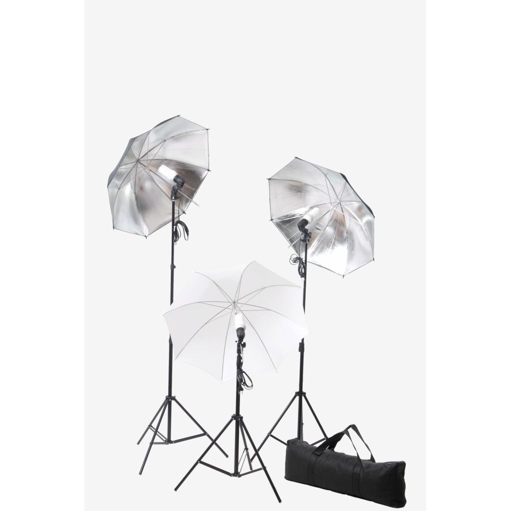 Set lumini studio 24 W cu trepiede & umbrele