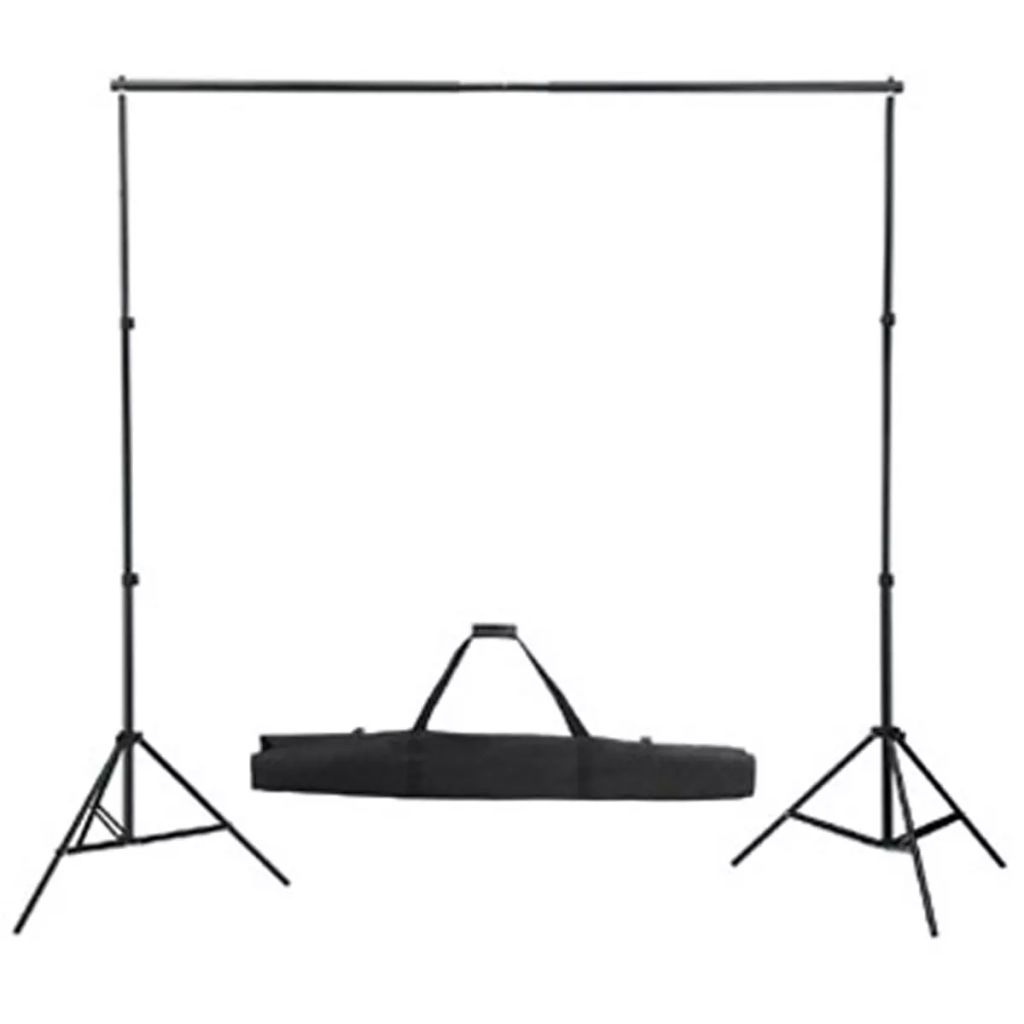 Kit studio foto, fundal negru, 600 x 300 & lumini
