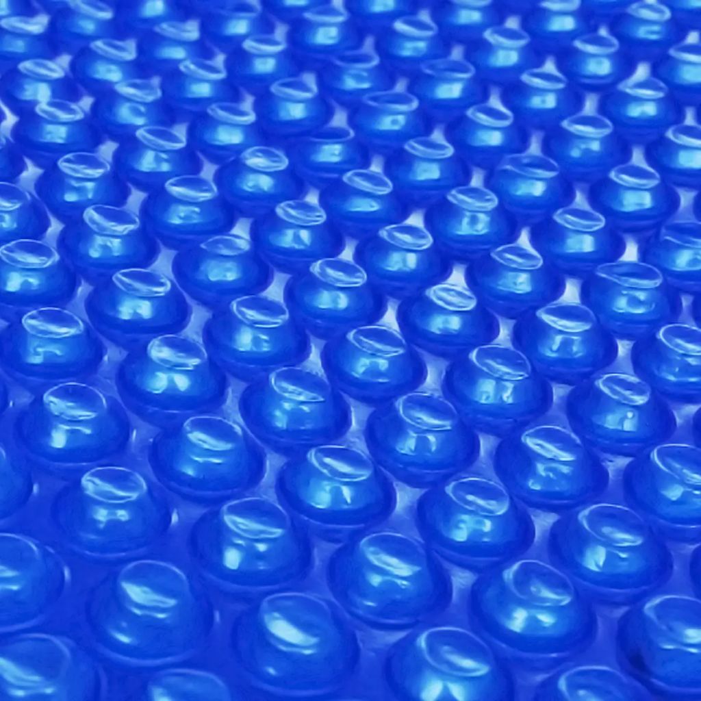 Folie solară plutitoare piscină, rotundă, PE, 300 cm, albastru
