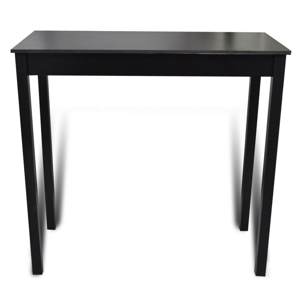 Masă de bar din MDF, negru, 115 x 55 x 107 cm