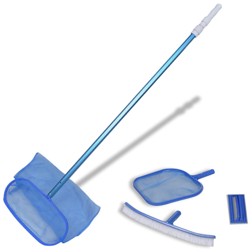 Set de curățare a piscinei 1 perie 2 skimmere 1 tub telescopic