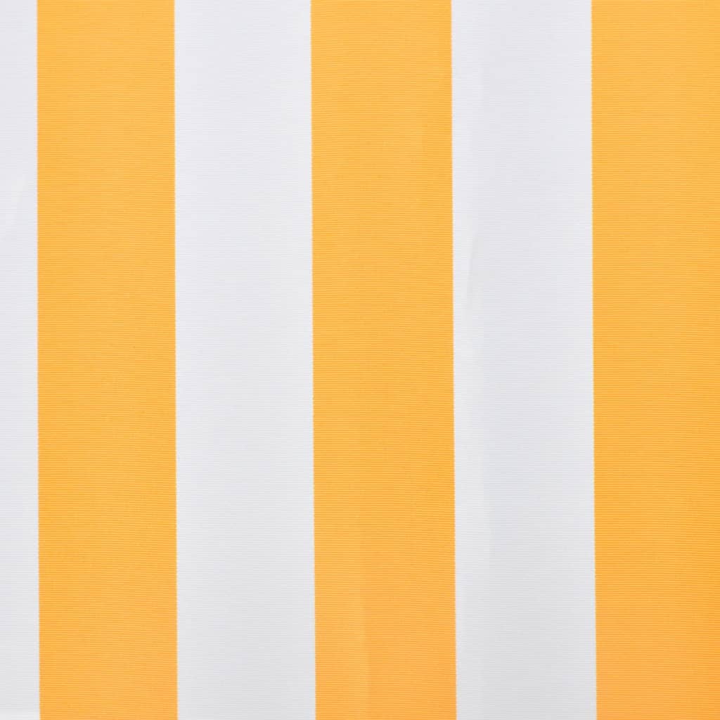 Pânză copertină galben & alb 6 x 3 m (cadrul nu este inclus)
