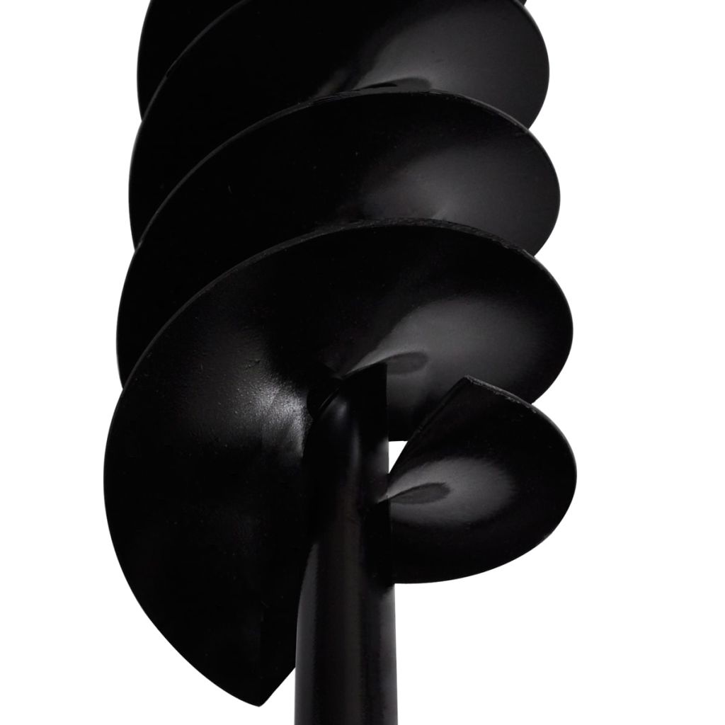 Burghiu manual cu mâner 100 mm cu spirală dublă, Negru