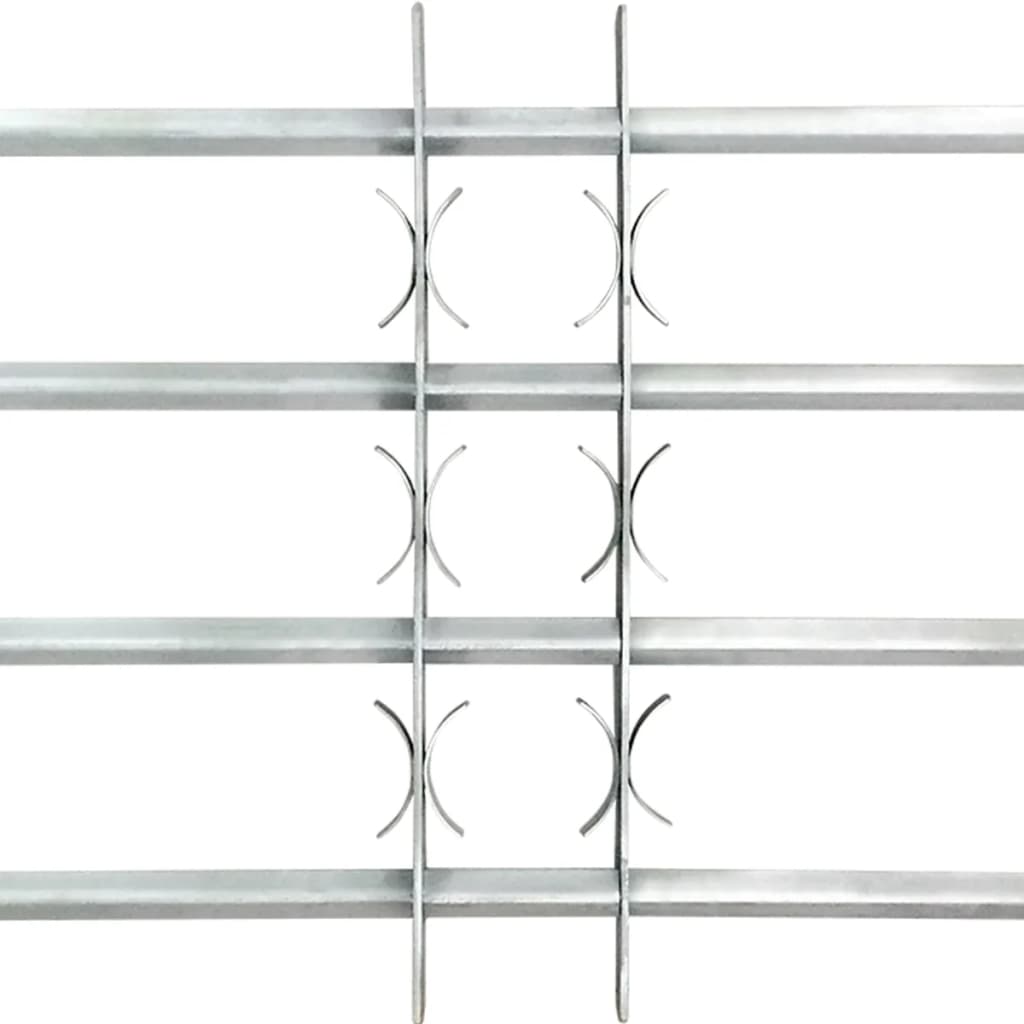 Grilaj ajustabil pentru ferestre, cu 4 bare transversale, 700-1050 mm