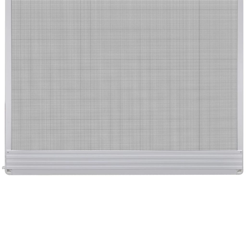 Plasă albă cu balamale pentru uși împotriva insectelor 100 x 215 cm