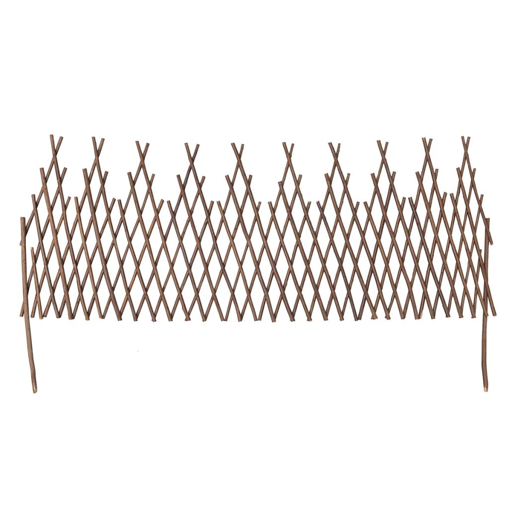 Gard cu zăbrele din salcie, 5 buc.,170 x 55 cm