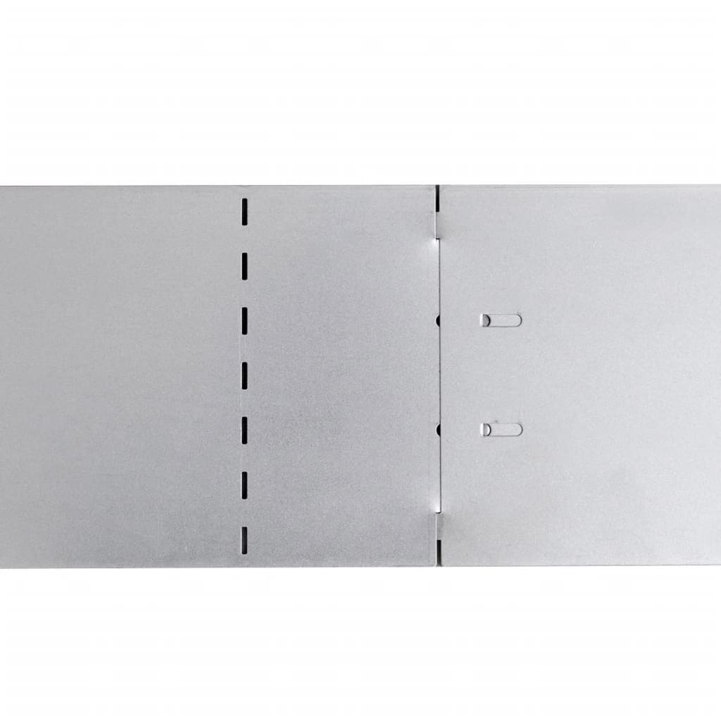 Set 10 separatoare flexibile pentru gazon, oțel galvanizat, 100 x 15cm