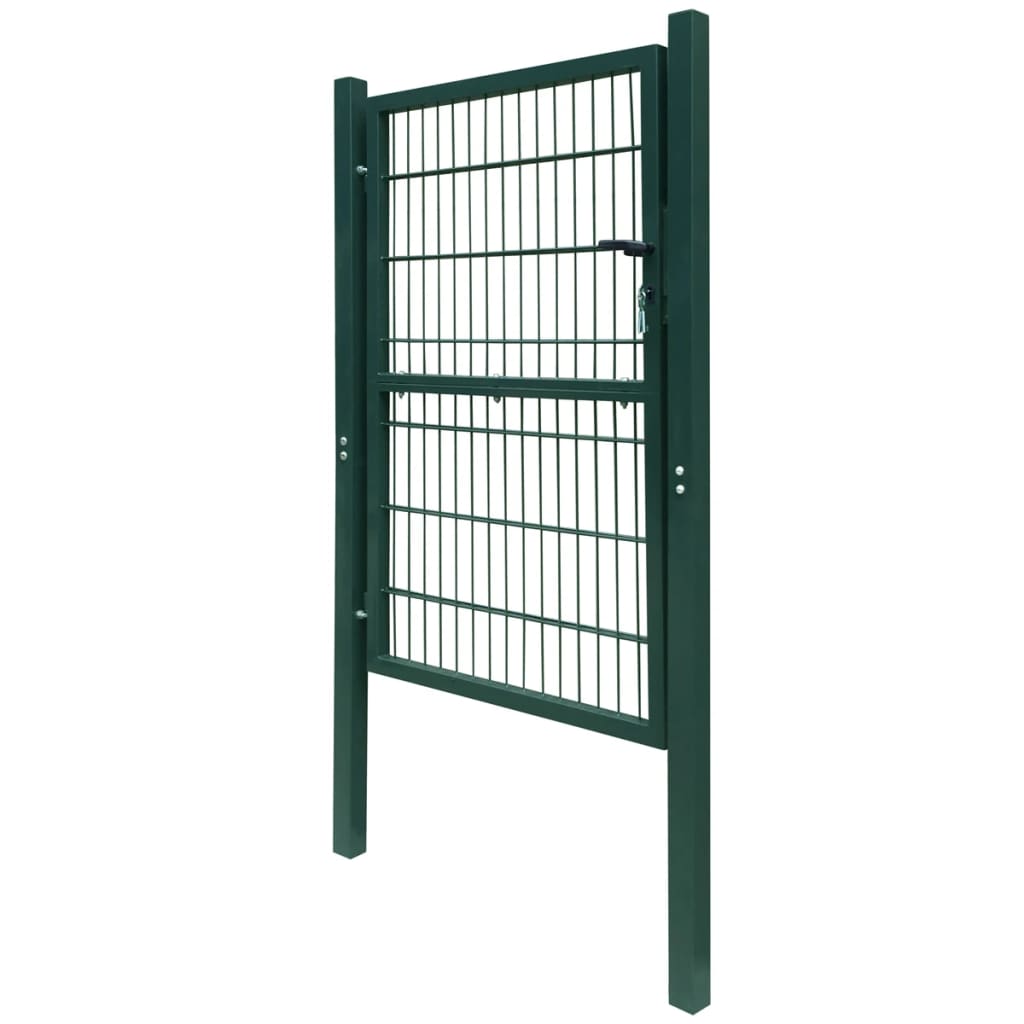 Poartă 2D pentru gard (simplă) 106 x 210 cm, verde