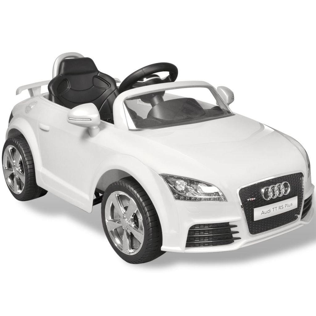 Mașină Audi TT RS pentru copii cu telecomandă, alb