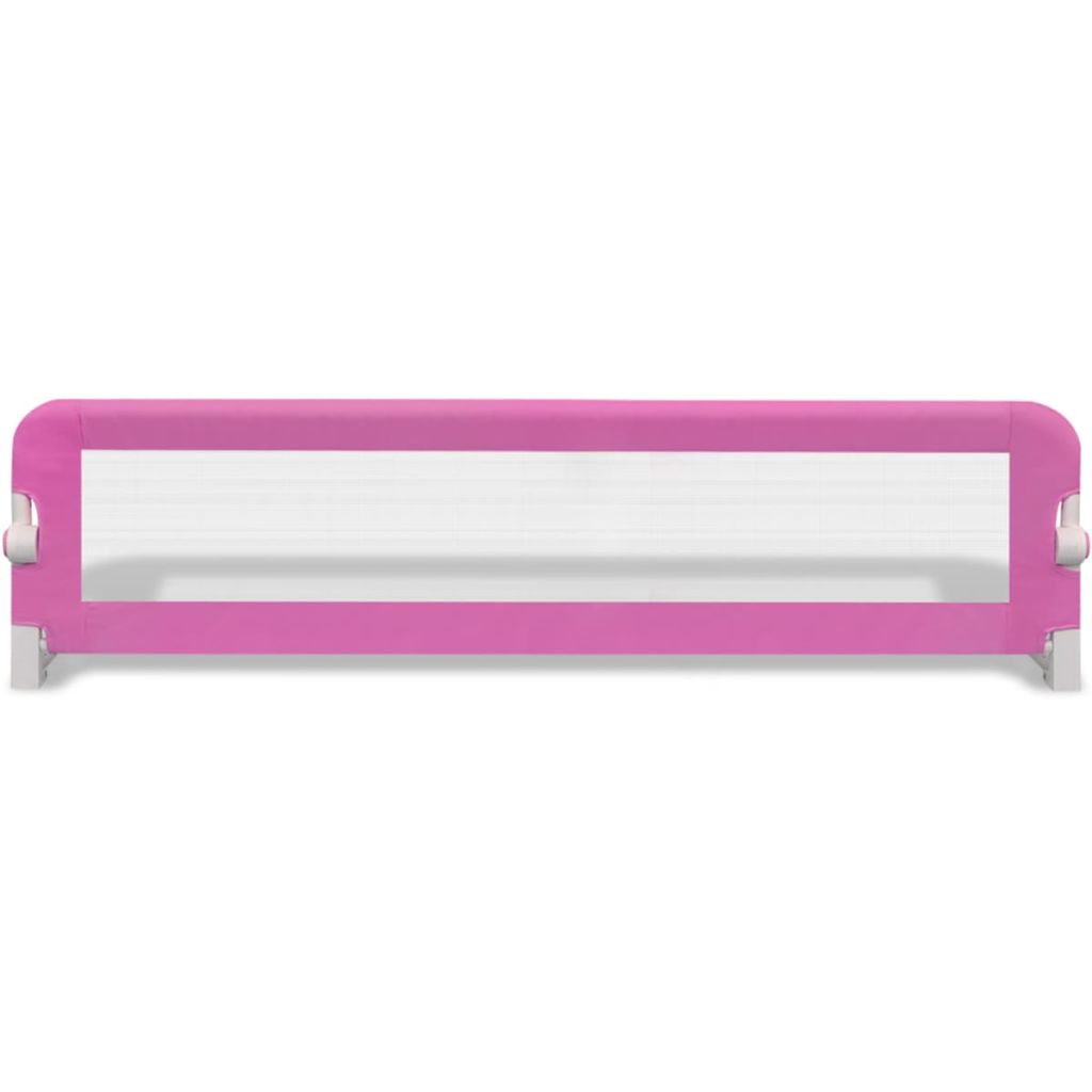 Balustradă de siguranță pentru pat de copil, roz, 150x42 cm