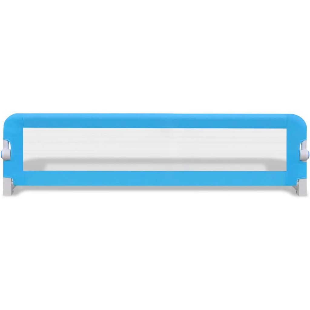 Balustradă de siguranță pentru pat copil, albastru, 150x42 cm
