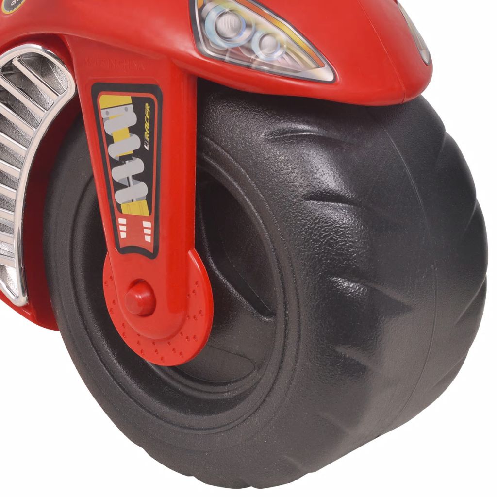 Motocicletă fără pedale din plastic pentru copii, roșu