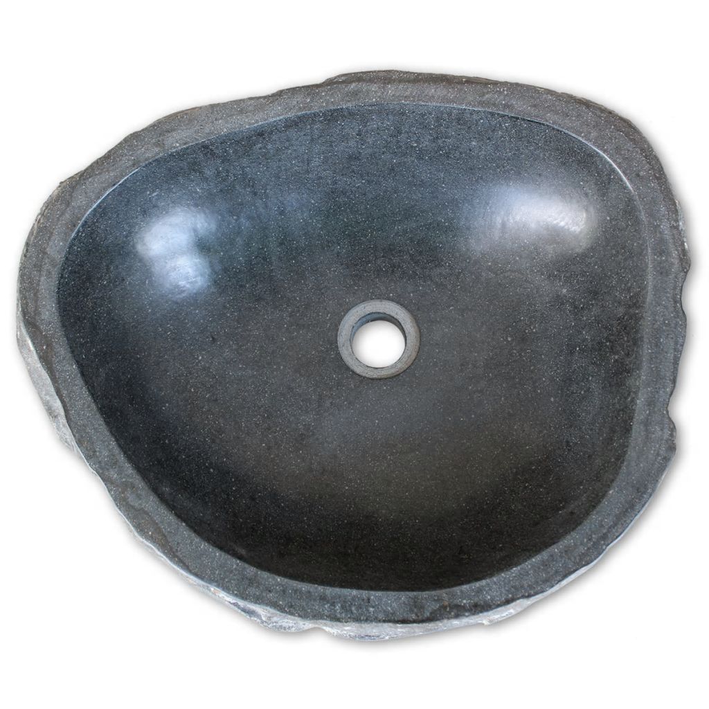 Chiuvetă din piatră de râu, 30-37 cm, ovală
