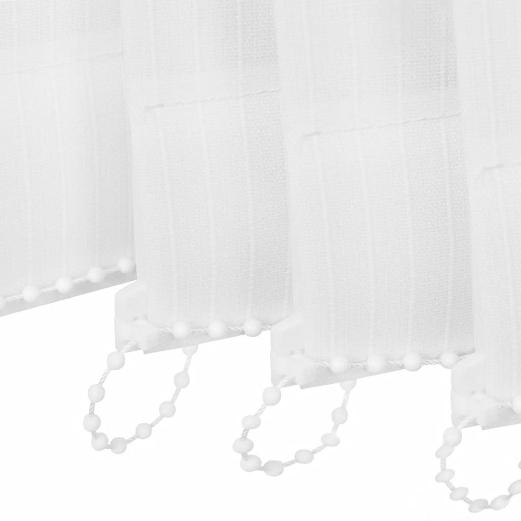 Jaluzele verticale din material textil, 120 x 250 cm, alb