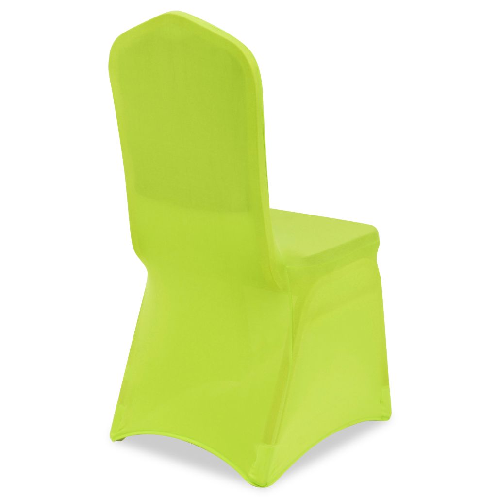 Husă elastică pentru scaun, verde, 6 buc.