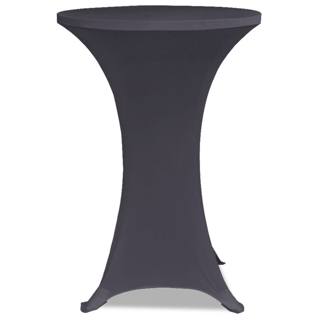 Husă elastică pentru masă, 70 cm, antracit, 2 buc.