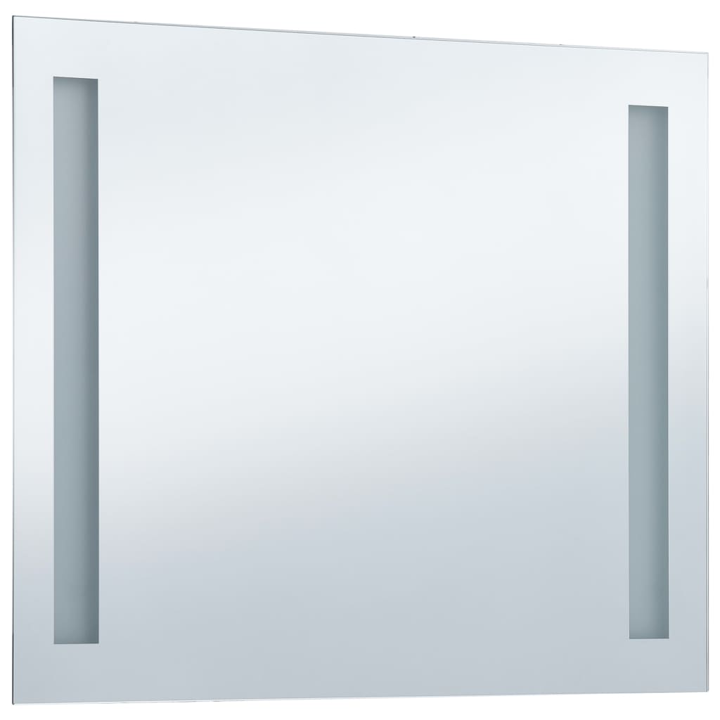 Oglindă de perete de baie cu LED, 60 x 50 cm