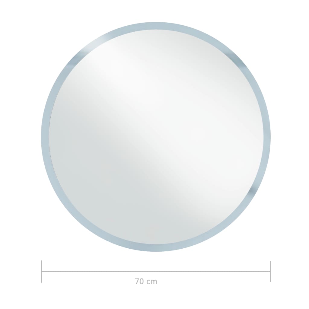 Oglindă cu LED de baie, 70 cm