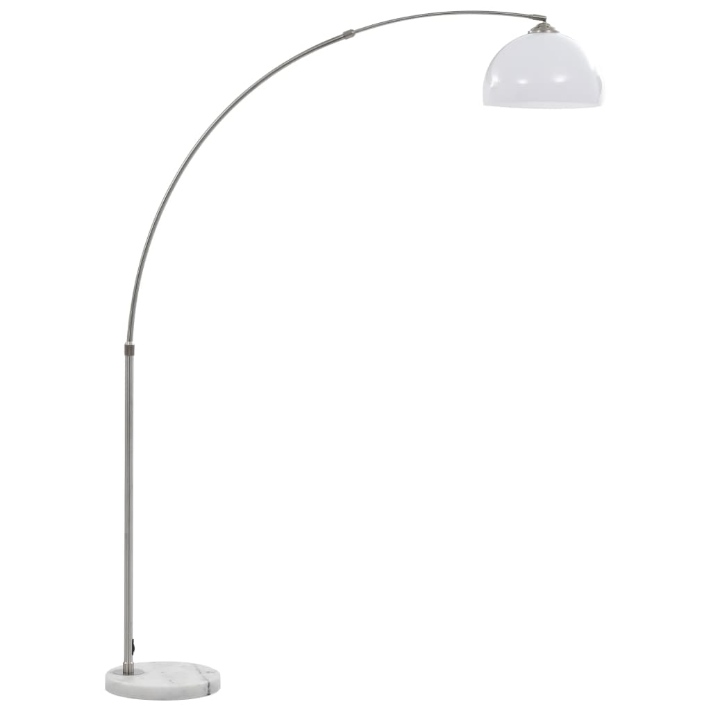 Lampă arcuită, argintiu, 200 cm, 60 W, E27