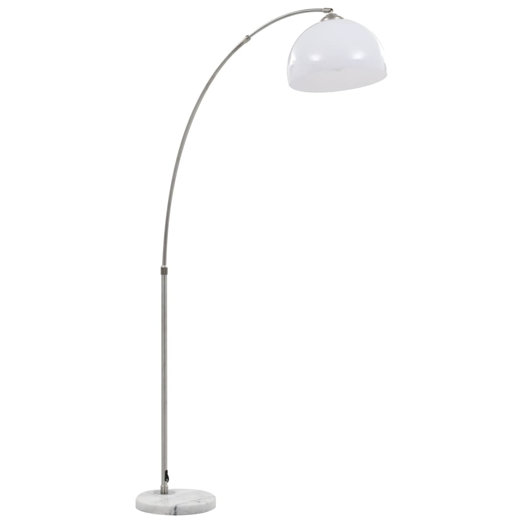 Lampă arcuită, argintiu, 200 cm, 60 W, E27