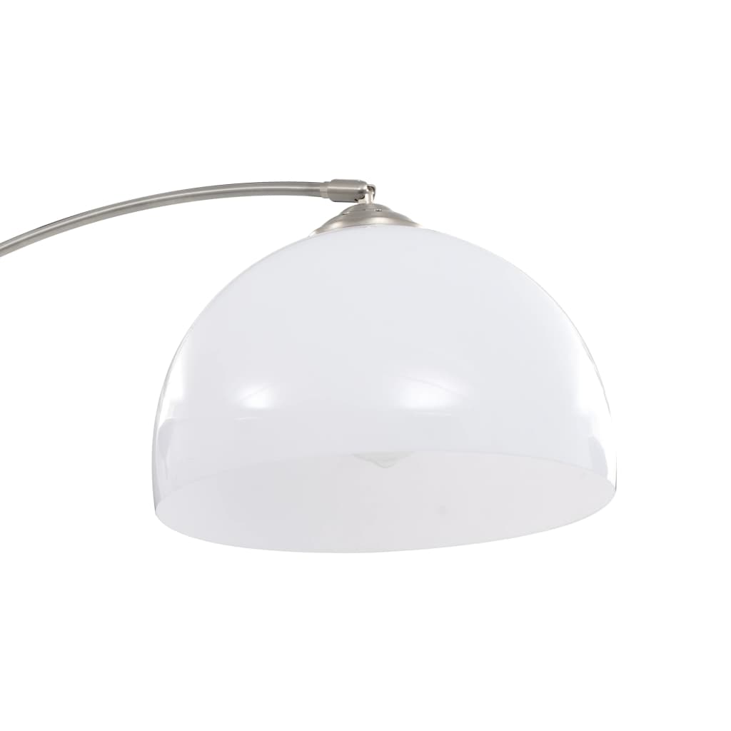 Lampă arcuită, argintiu, 200 cm, 60 W, E27