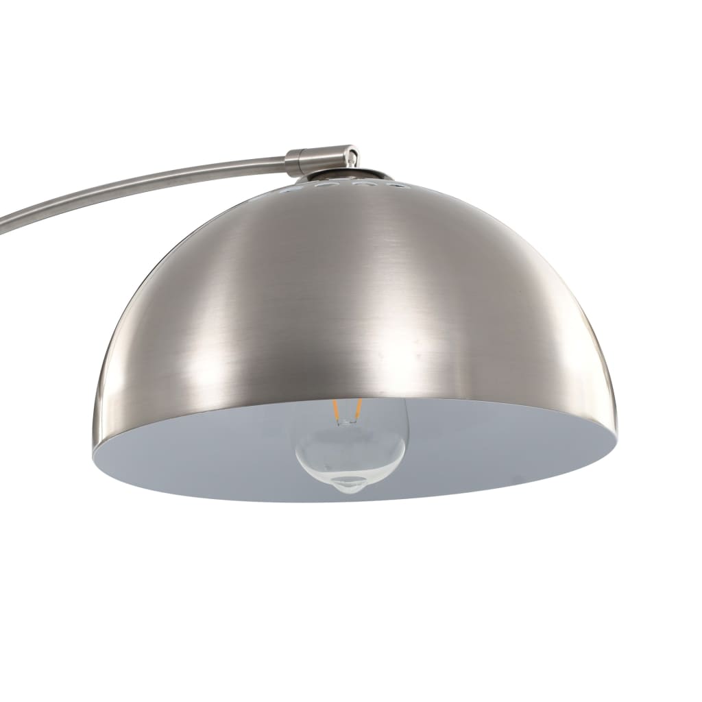 Lampă arcuită, argintiu, 170 cm, 60 W, E27