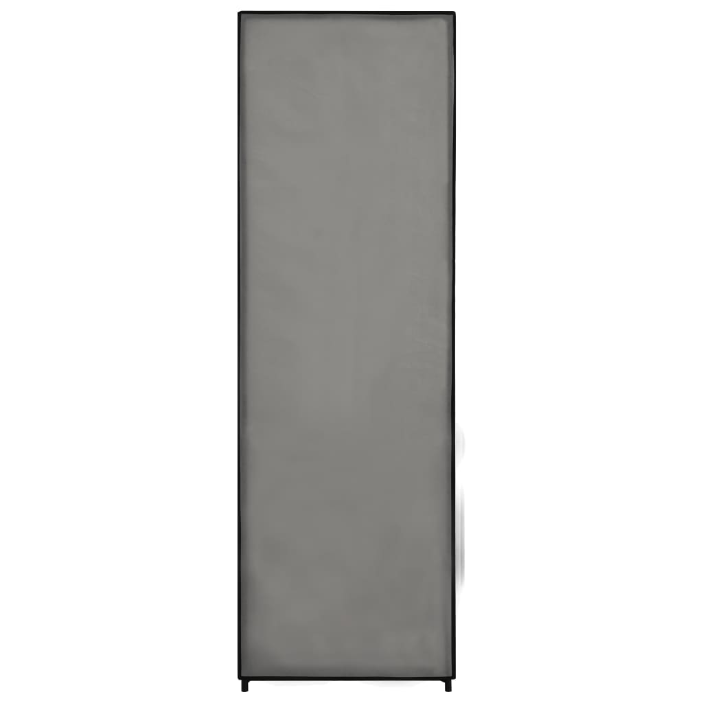 Șifonier, gri, 87 x 49 x 159 cm, material textil