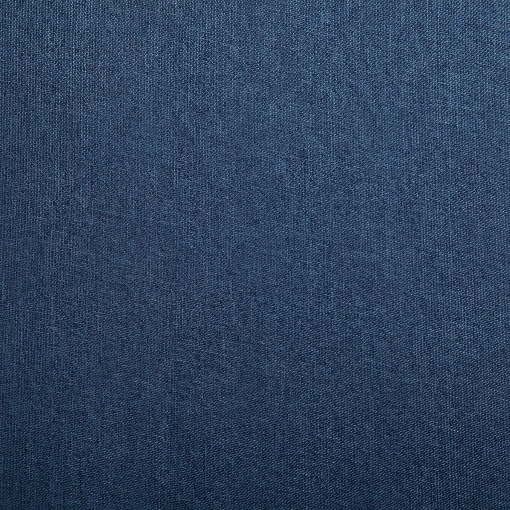 Scaune de bucătărie, 2 buc., albastru, material textil