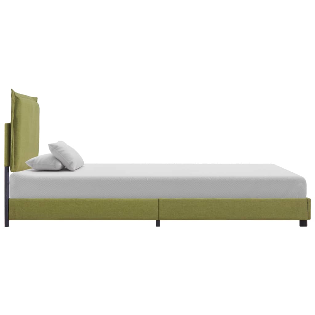 Cadru de pat, verde, 90 x 200 cm, material textil