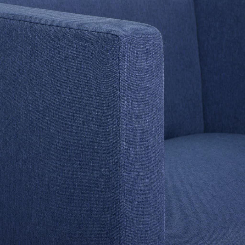 Fotoliu cubic, albastru, material textil