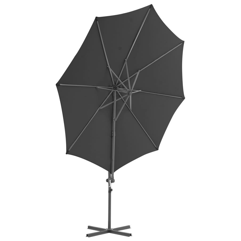 Umbrelă de exterior cu bază portabilă, antracit