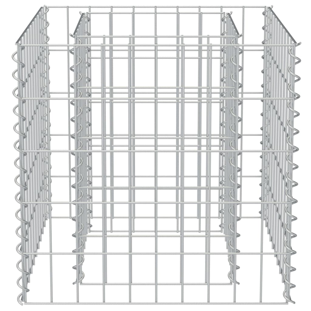 Jardinieră gabion, oțel galvanizat, 50 x 50 x 50 cm