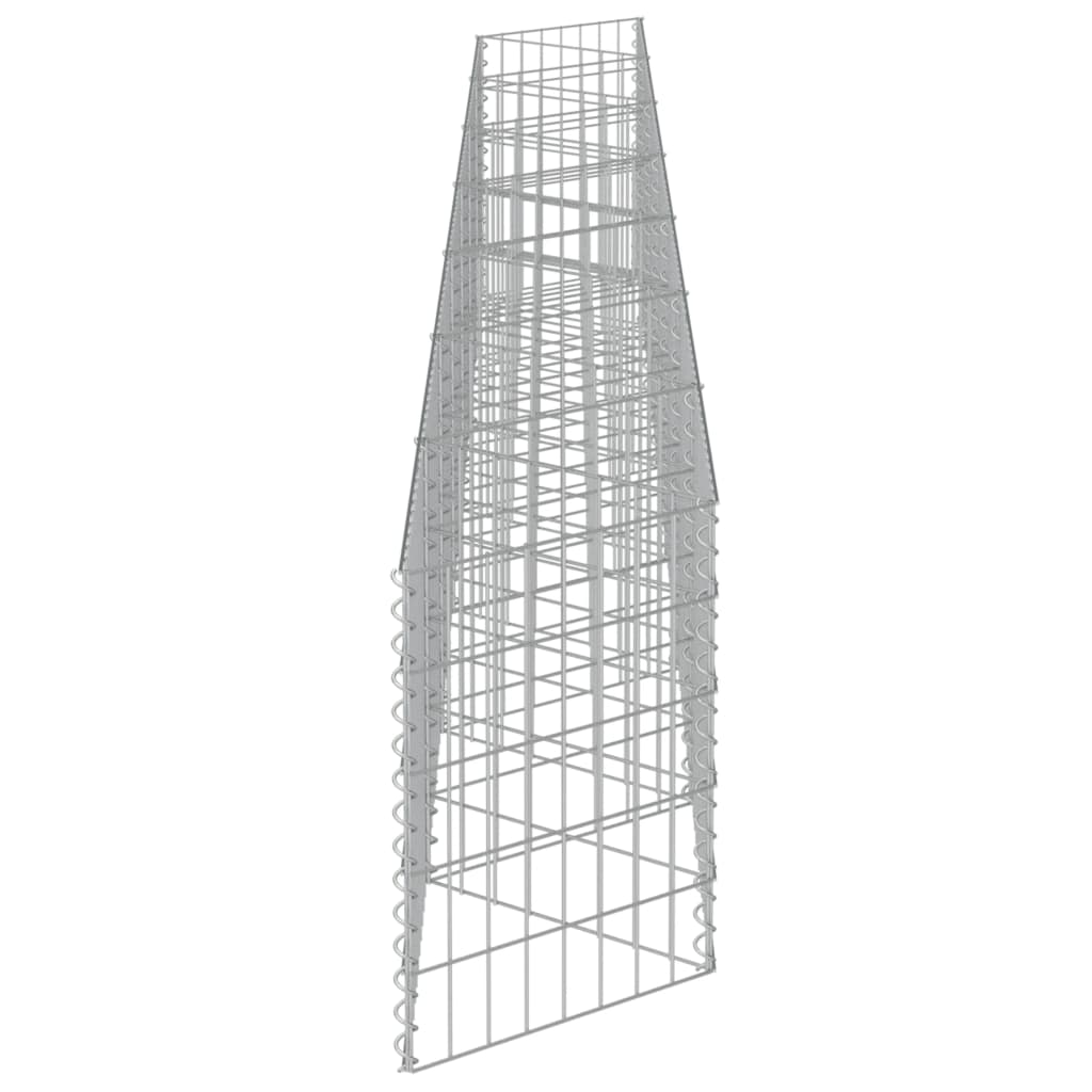 Gabion perete, oțel galvanizat, 450 x 30 x 50 cm