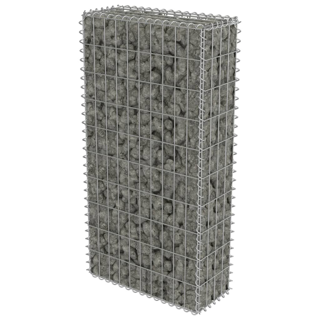 Perete gabion cu capace, 50 x 20 x 100 cm, oțel galvanizat