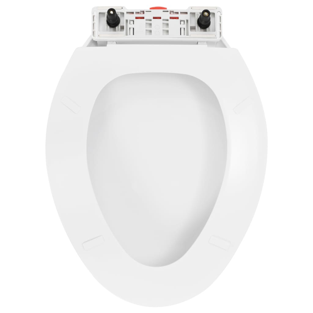 Capac WC cu închidere silențioasă model eliberare rapidă, alb