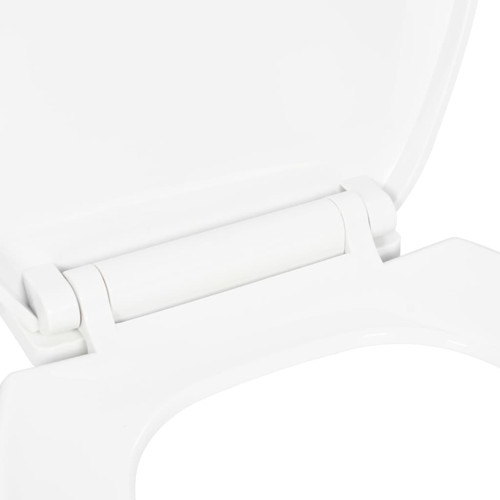 Capac WC cu închidere silențioasă model eliberare rapidă, alb