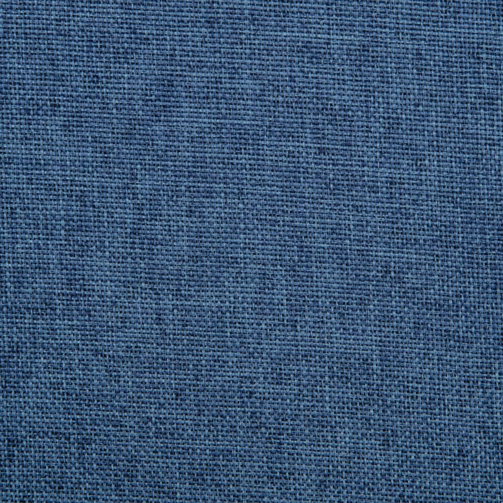 Scaune de sufragerie pivotante, 2 buc., albastru, textil