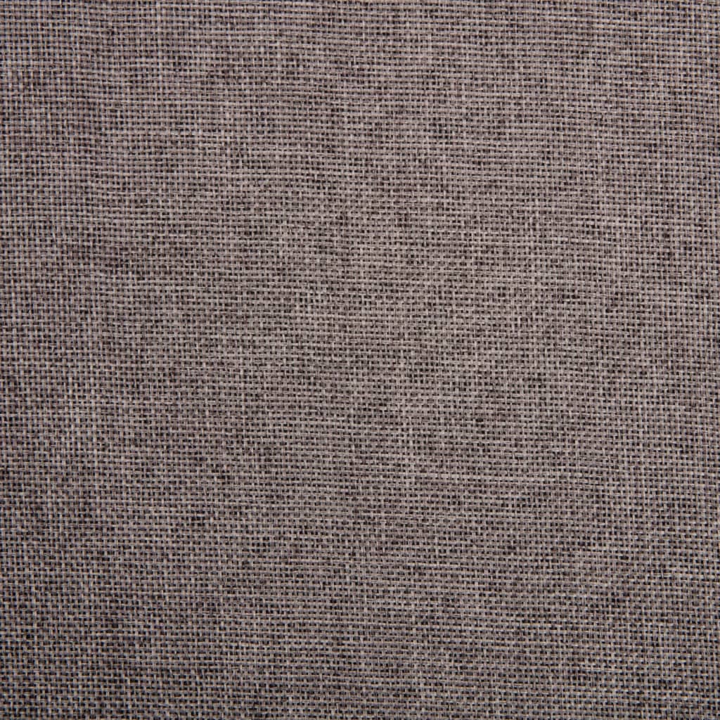 Scaune de sufragerie pivotante, 2 buc., gri taupe, textil