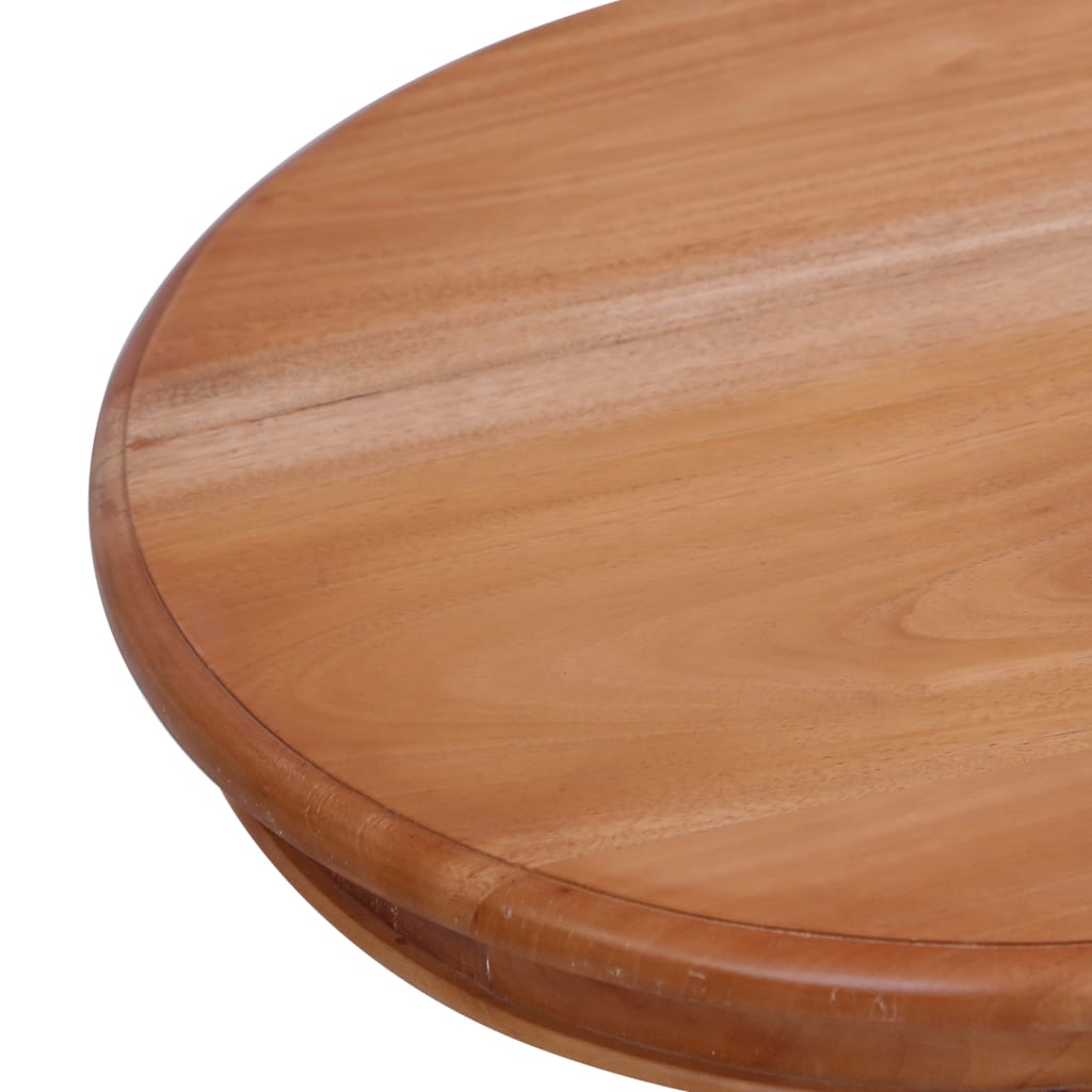 Masă laterală, natural, 50 x 50 x 65 cm, lemn masiv de mahon